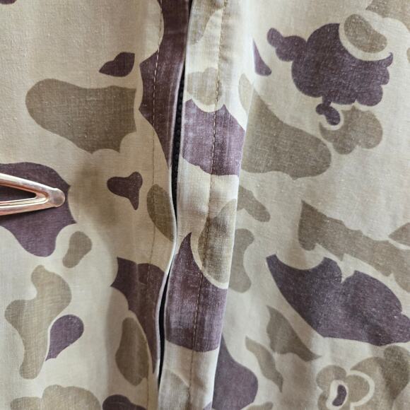 Fredericks Rainwear Mens Vtg 70s Streetwear Camo Outdoor Hunting Hooded Coat L - Picture 6 of 11